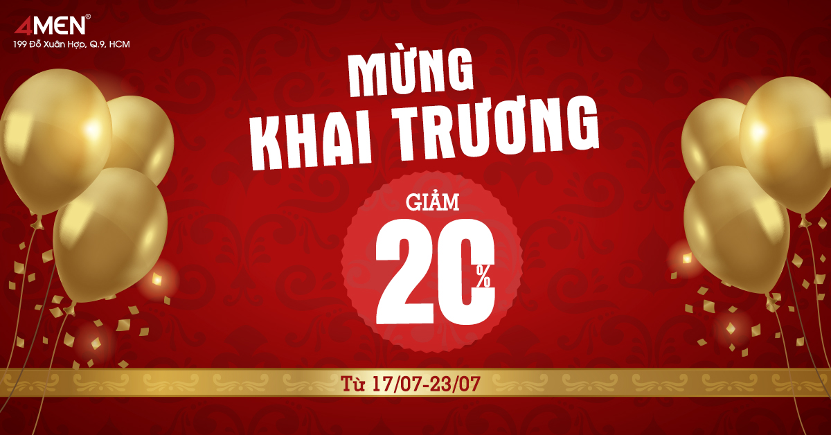 4MEN TƯNG BỪNG KHAI TRƯƠNG SHOP TẠI QUẬN 9 HCM