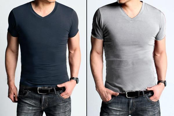 Trẻ trung và nam tính với áo thun nam cổ tim