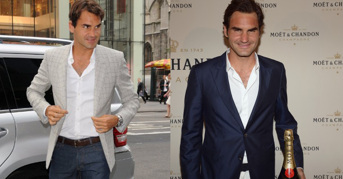 Học cách diện vest của Roger Federer.