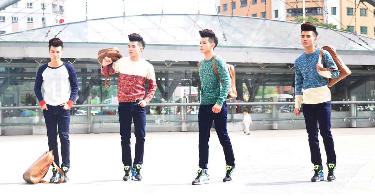 Phối trang phục cho các chàng đi chơi tết dương lịch