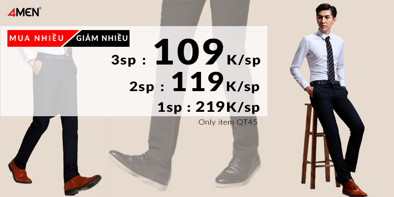 CƠ HỘI VÀNG: QUẦN TÂY CAO CẤP CHỈ TỪ 109K