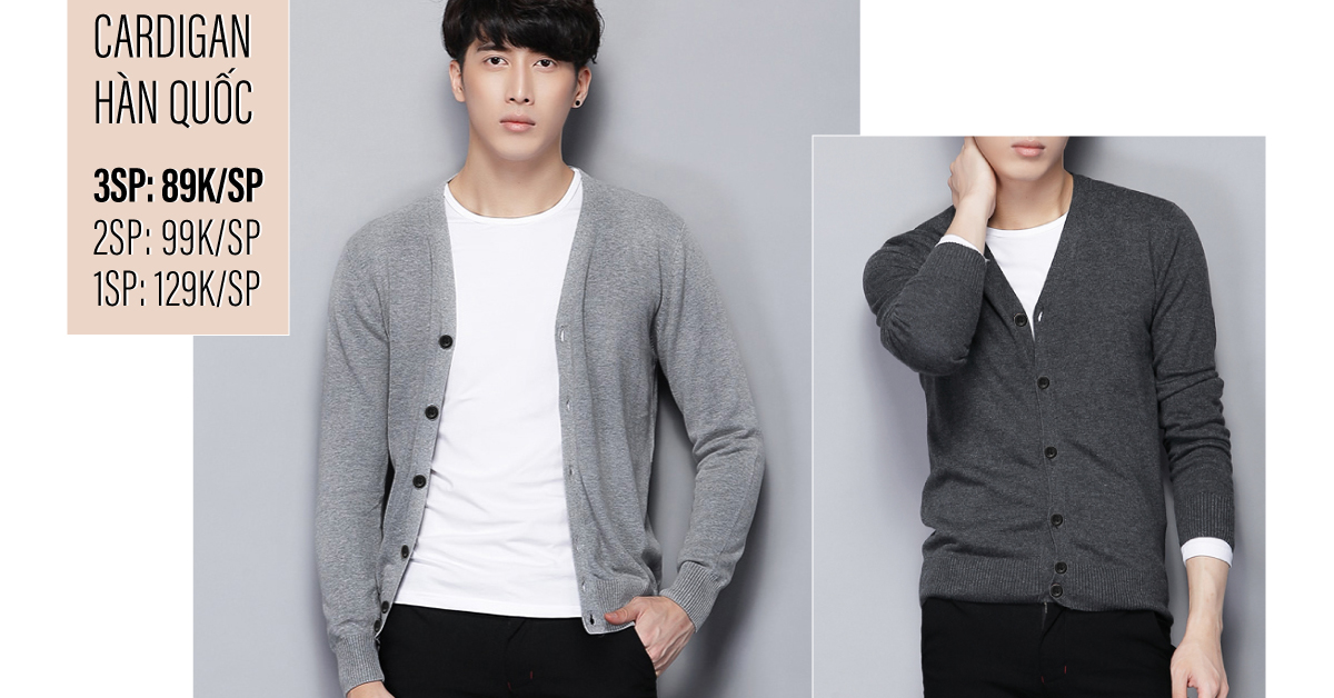 “SIÊU SAO” ÁO KHOÁC CARDIGAN CHỈ TỪ 89.000đ