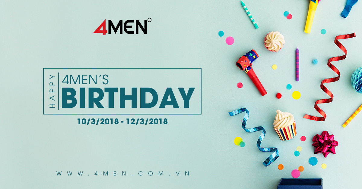 8TH BIRTHDAY – 4MEN SALE UP TO 25%