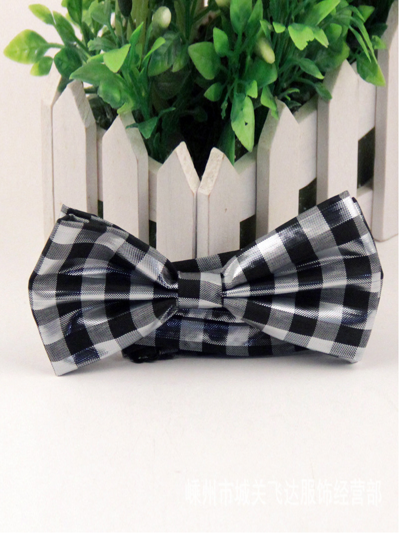 Nơ Đeo Cổ Ca Rô Đen NN103