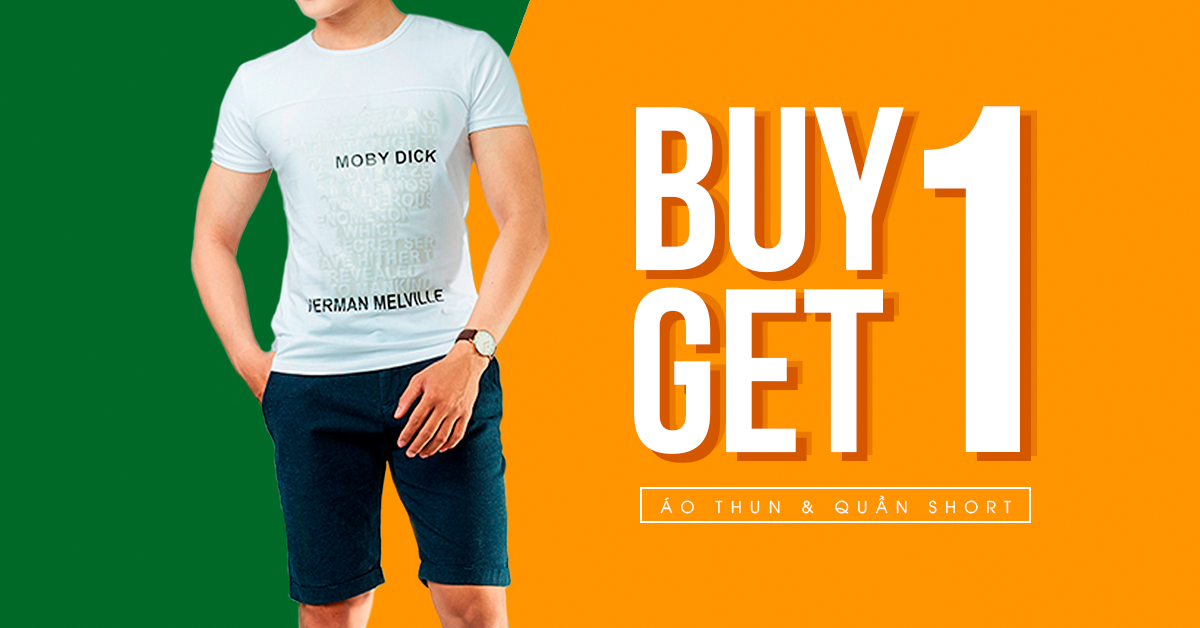 MỪNG ĐẠI LỄ: MUA 1 TẶNG 1 ÁO THUN, QUẦN SHORT TẠI CỬA HÀNG 4 MEN