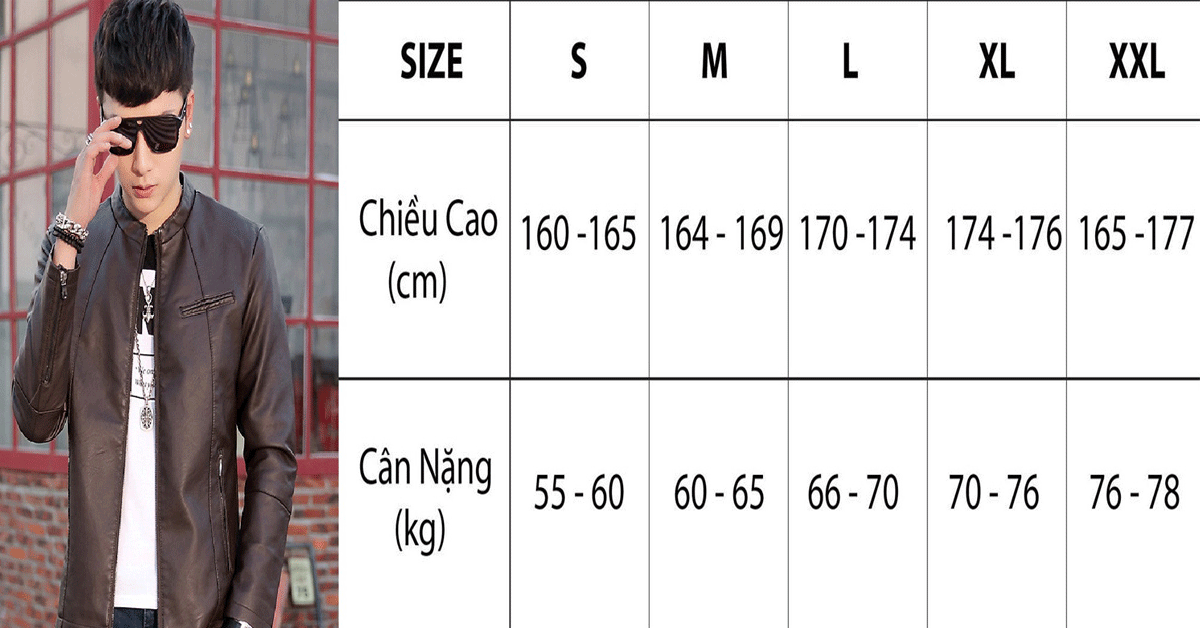 Cách chọn size áo khoác nam chuẩn