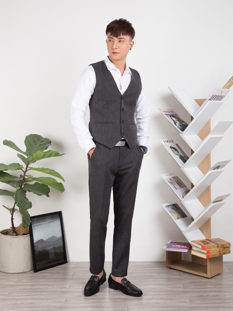 Áo GiLê NAZAFU Xám Chuột Đậm 1113