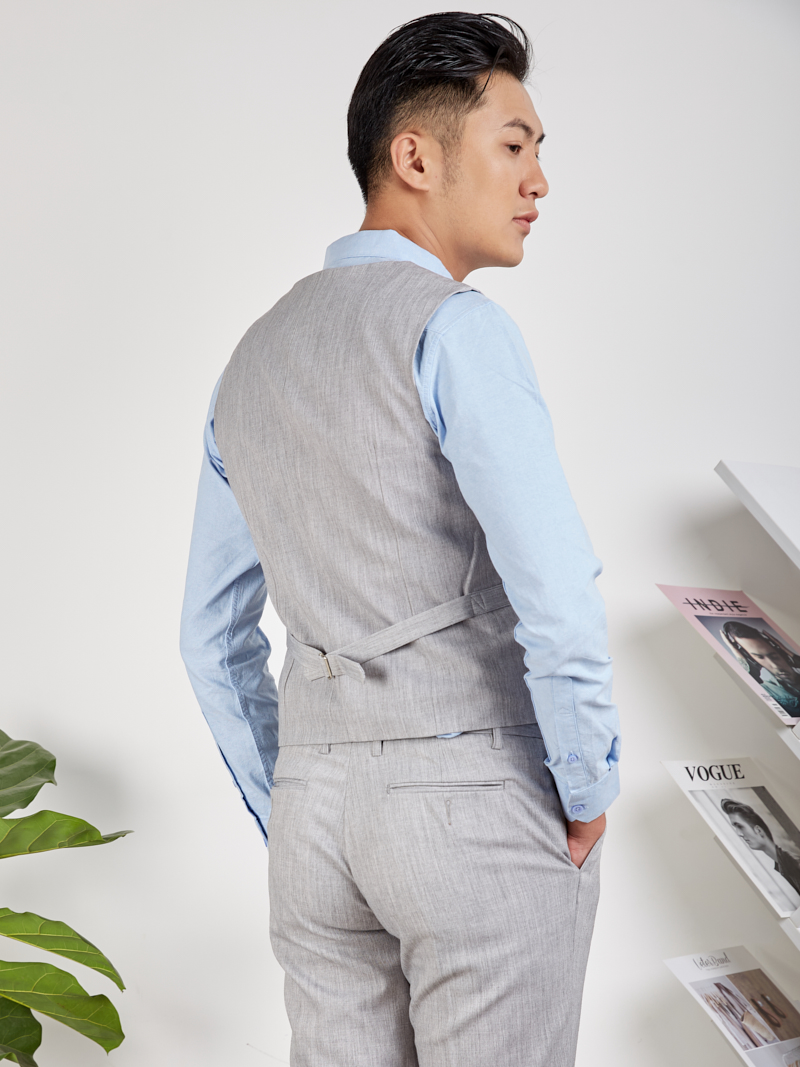 Áo GiLê NAZAFU Xám Trắng 1113