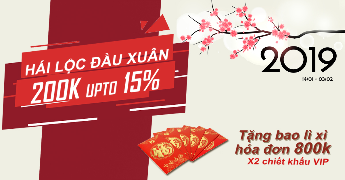Hái lộc mừng xuân - Nhân đôi chiết khấu VIP