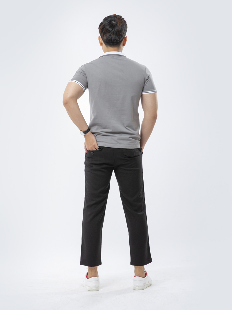 Áo Thun Polo AT839 Màu Xám Đậm