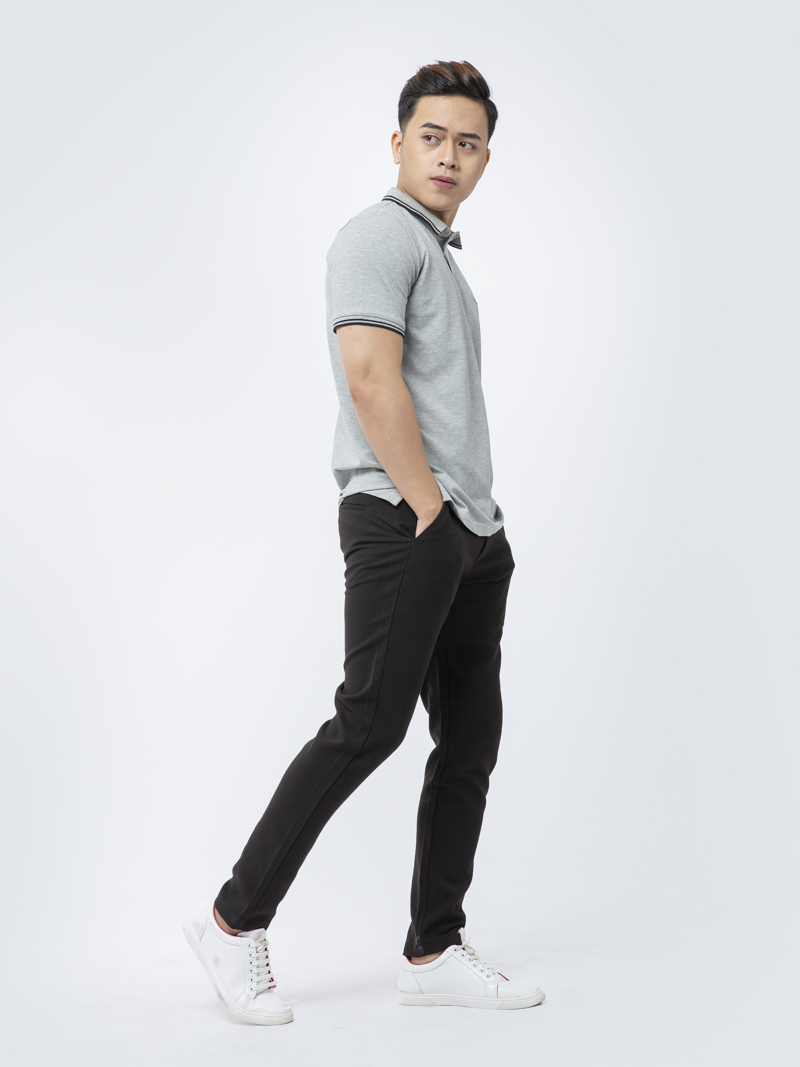 Áo Thun Polo AT836 Màu Xám