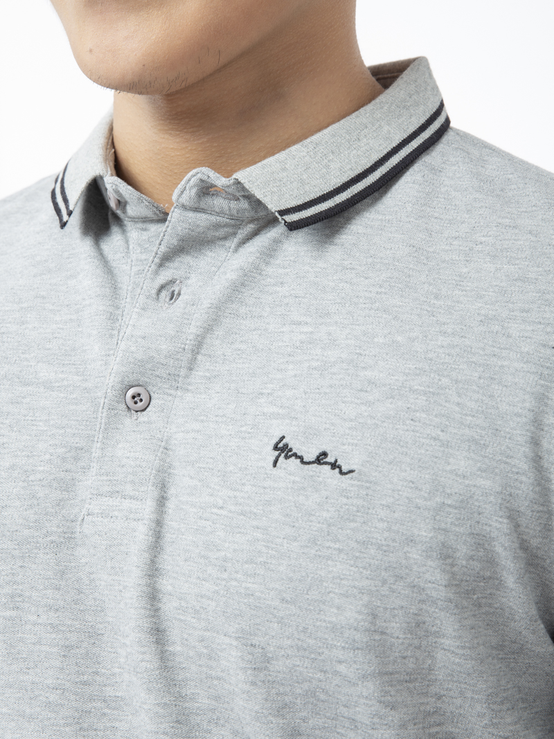 Áo Thun Polo AT836 Màu Xám