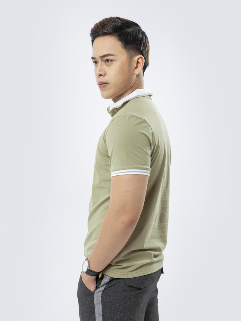 Áo Thun Polo AT839 Màu Rêu