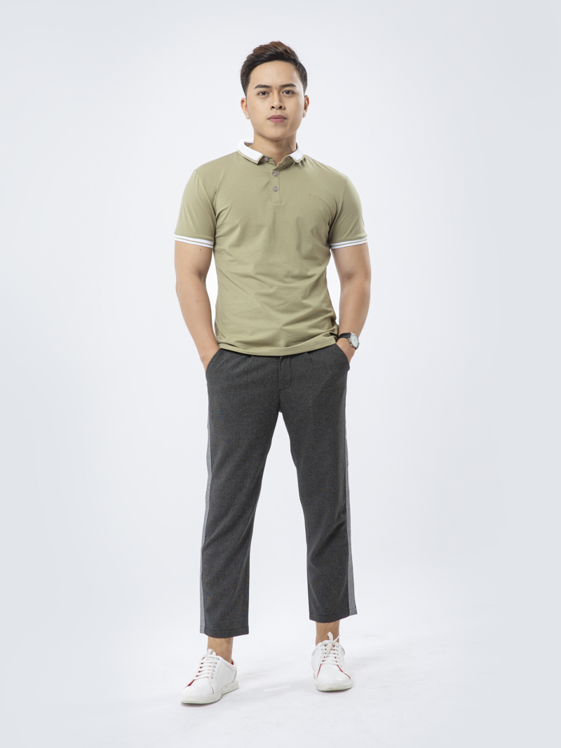 Áo Thun Polo AT839 Màu Rêu