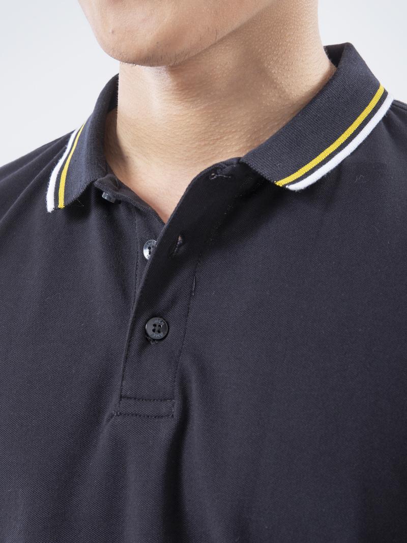 Áo Thun Polo AT840 Màu Đen