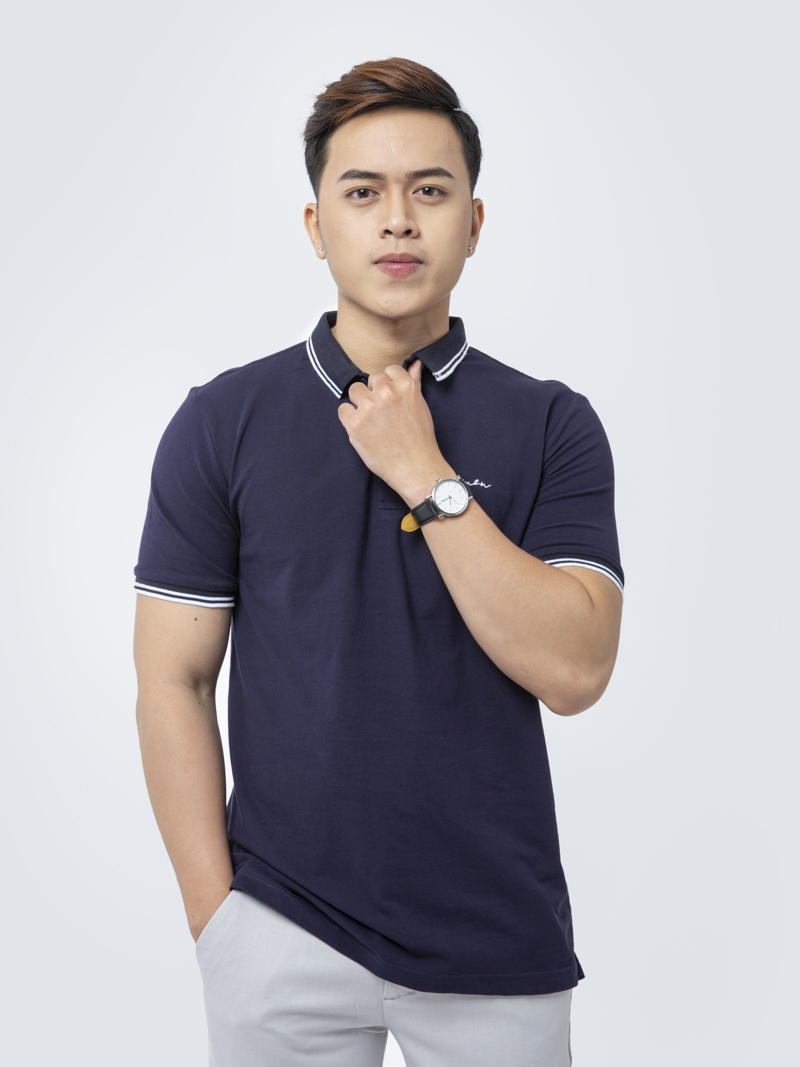 Áo Thun Polo AT836 Màu Xanh Đen