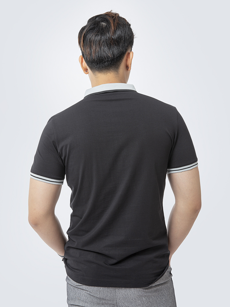 Áo Thun Polo AT839 Màu Đen