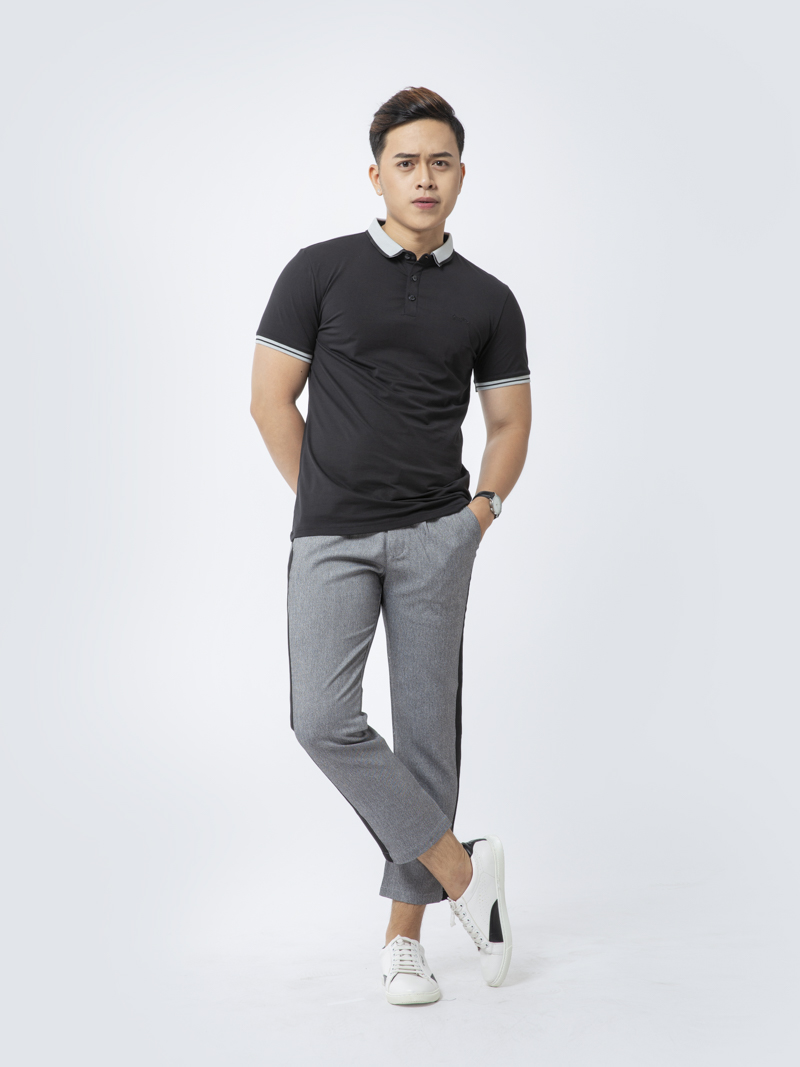 Áo Thun Polo AT839 Màu Đen