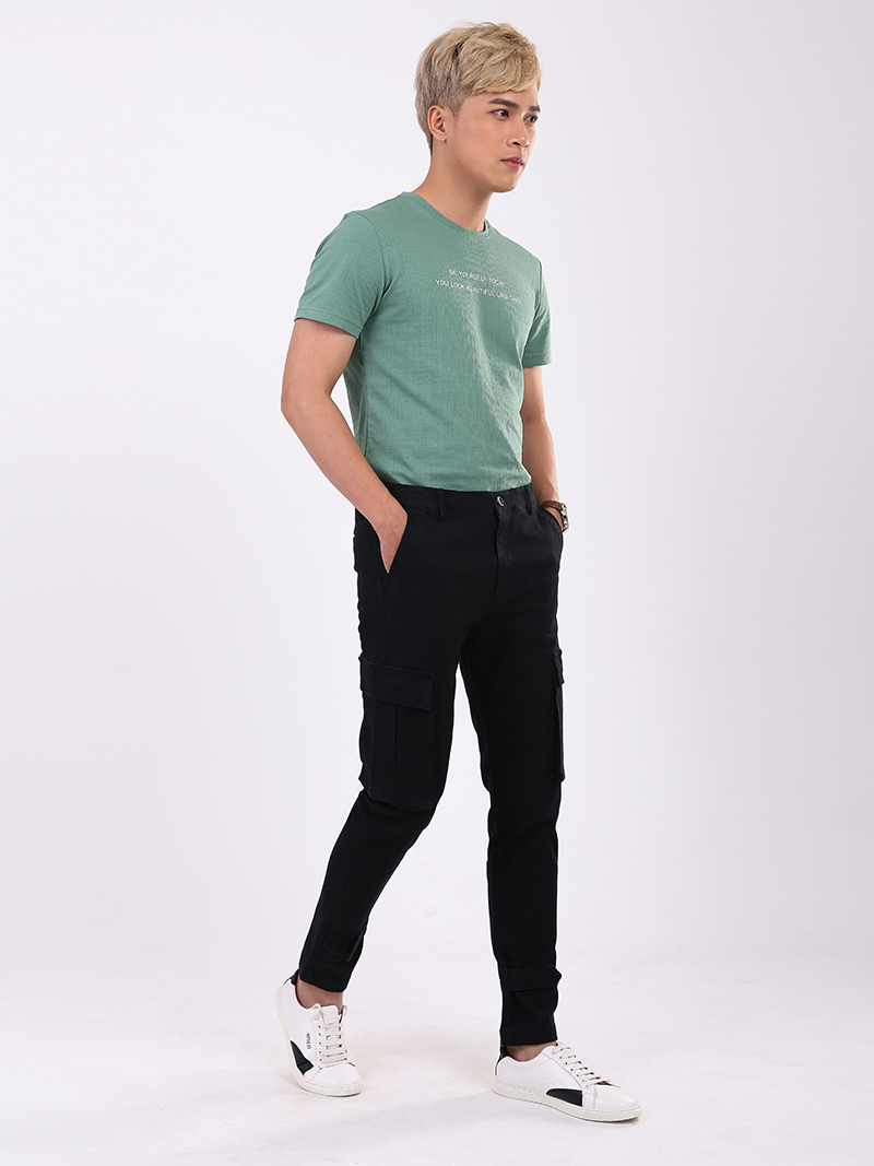 Quần Jogger Túi Hộp J11 Màu Đen