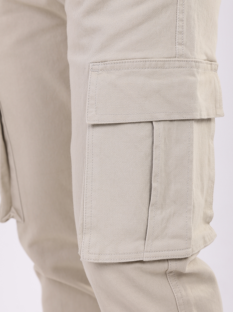 Quần Jogger Túi Hộp J11 Màu Kem