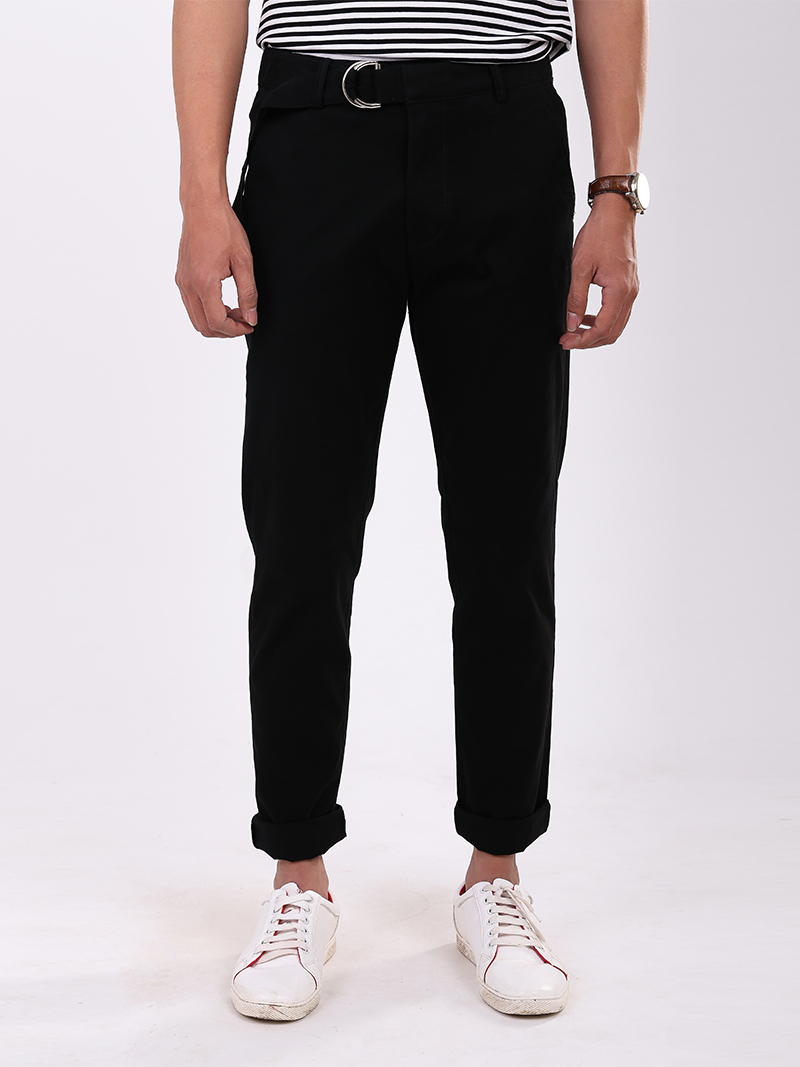 Quần Kaki Lưng Thun QK182 Màu Đen