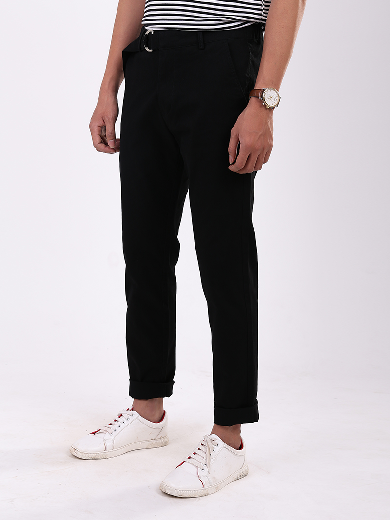 Quần Kaki Lưng Thun QK182 Màu Đen