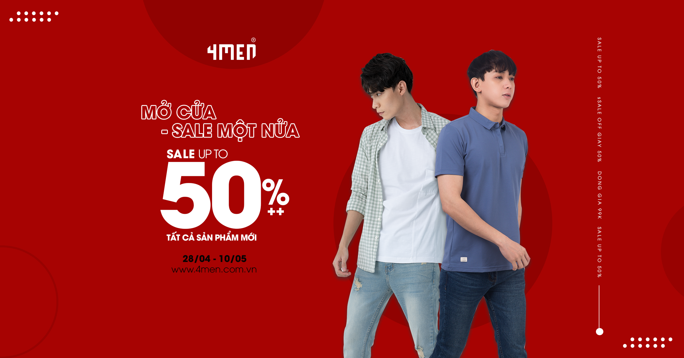 MỞ CỬA - SALE MỘT NỬA