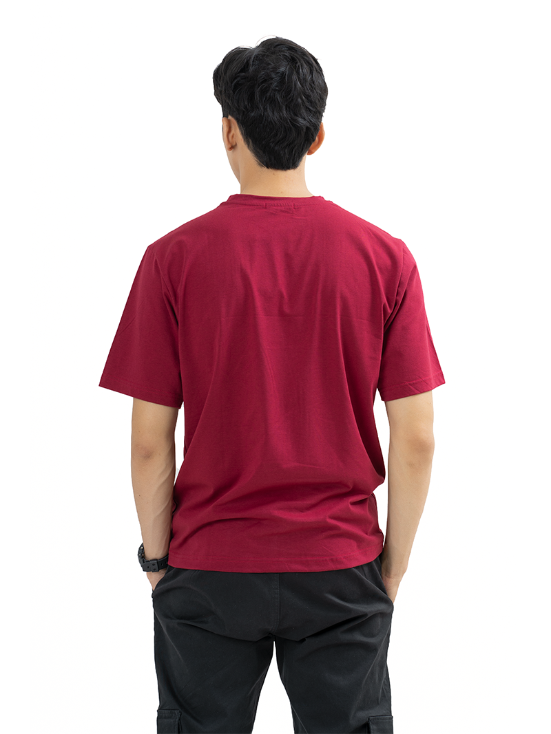 Áo Thun Trơn Căn Bản Form Regular AT017 Màu Đỏ