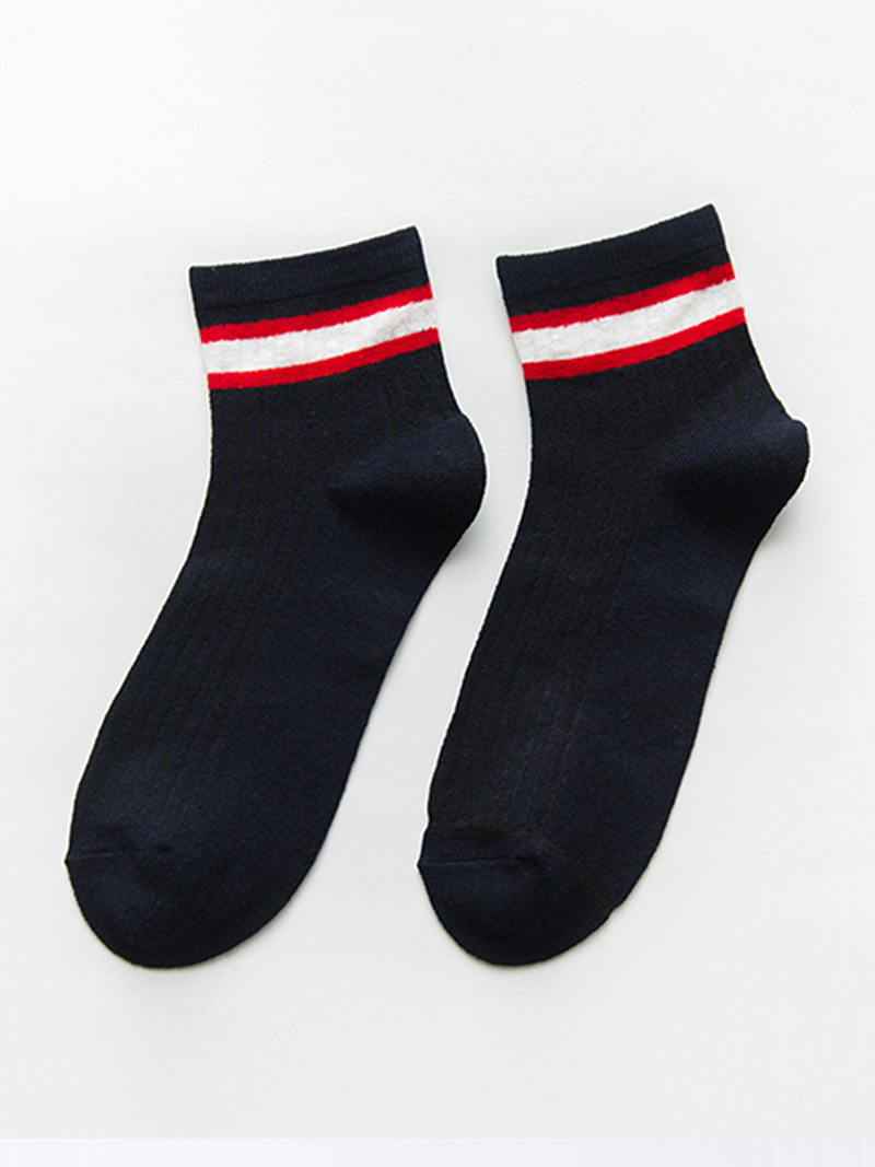 Vớ Dài Cổ Phối Màu VO010 Màu Xanh Đen