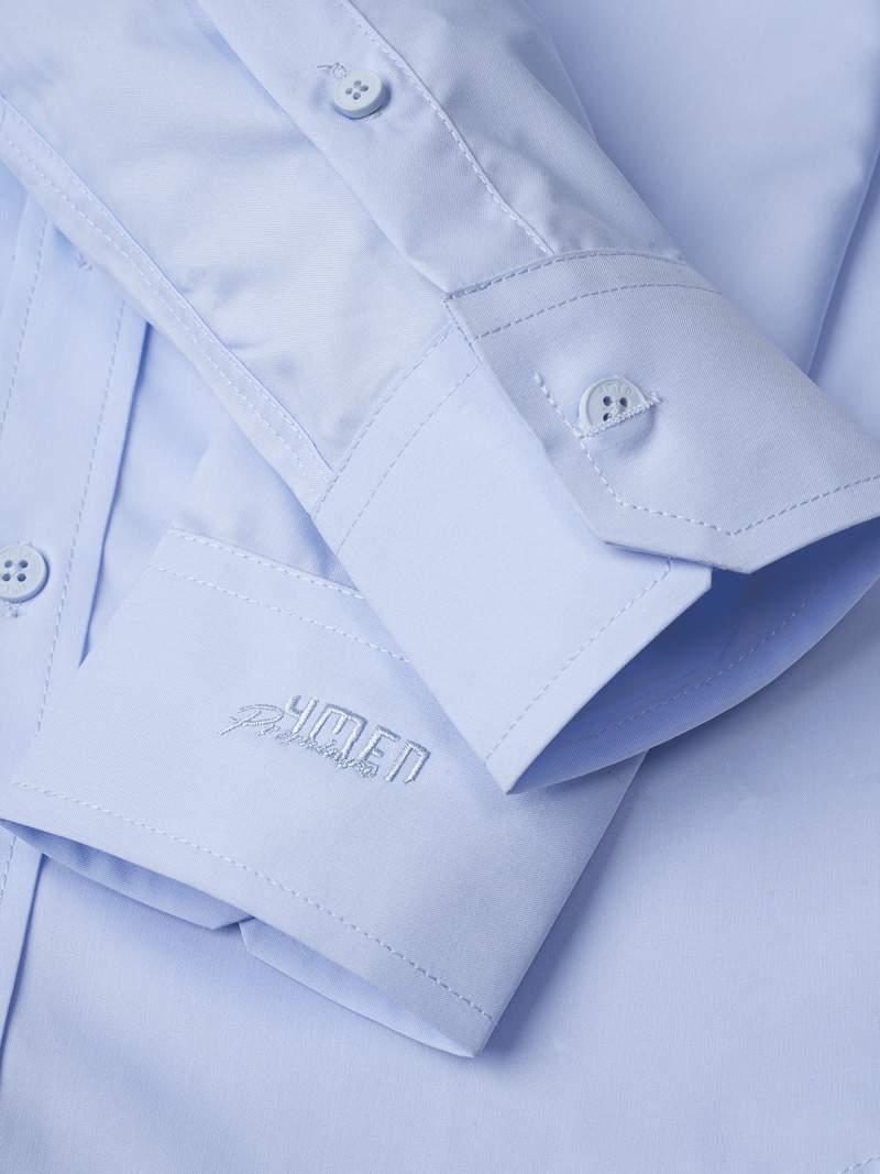 Áo Sơ Mi Trơn Vải Modal Ít Nhăn Form Slimfit SM079 Màu Xanh Biển