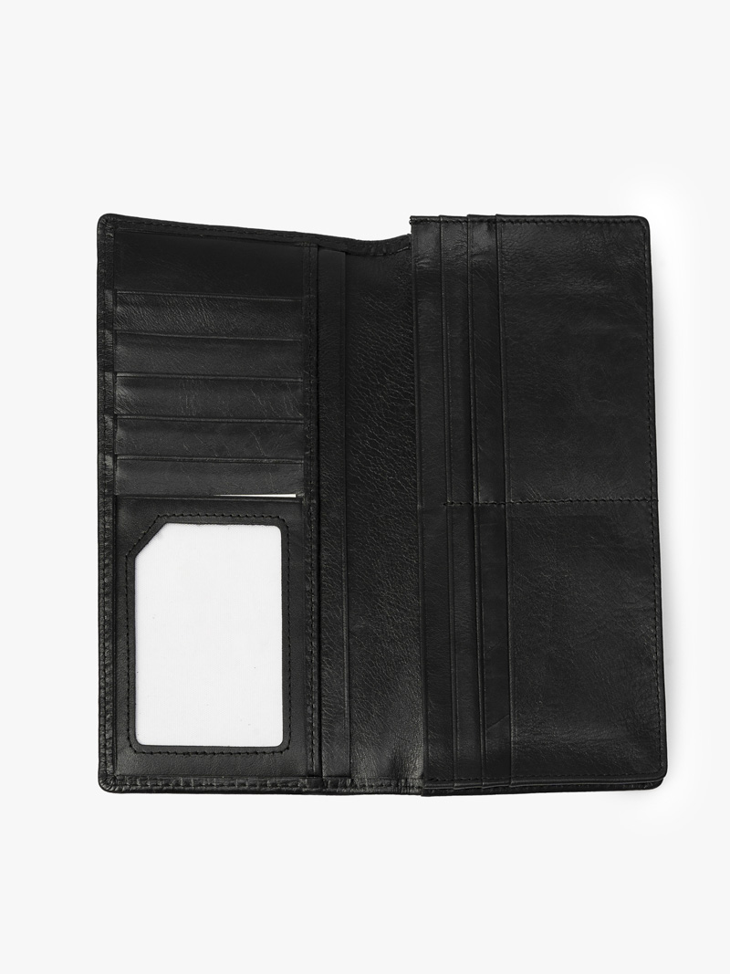 Ví cầm tay có khóa trơn 020 Màu Đen