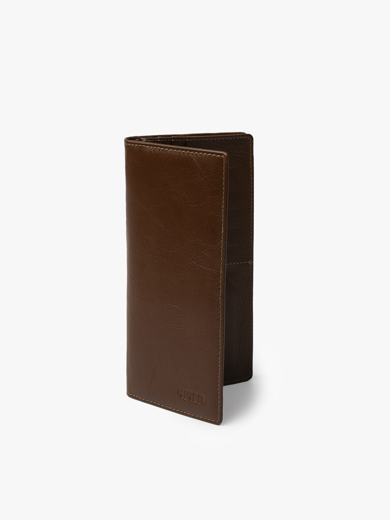 Ví cầm tay có khóa trơn 020 Màu Nâu