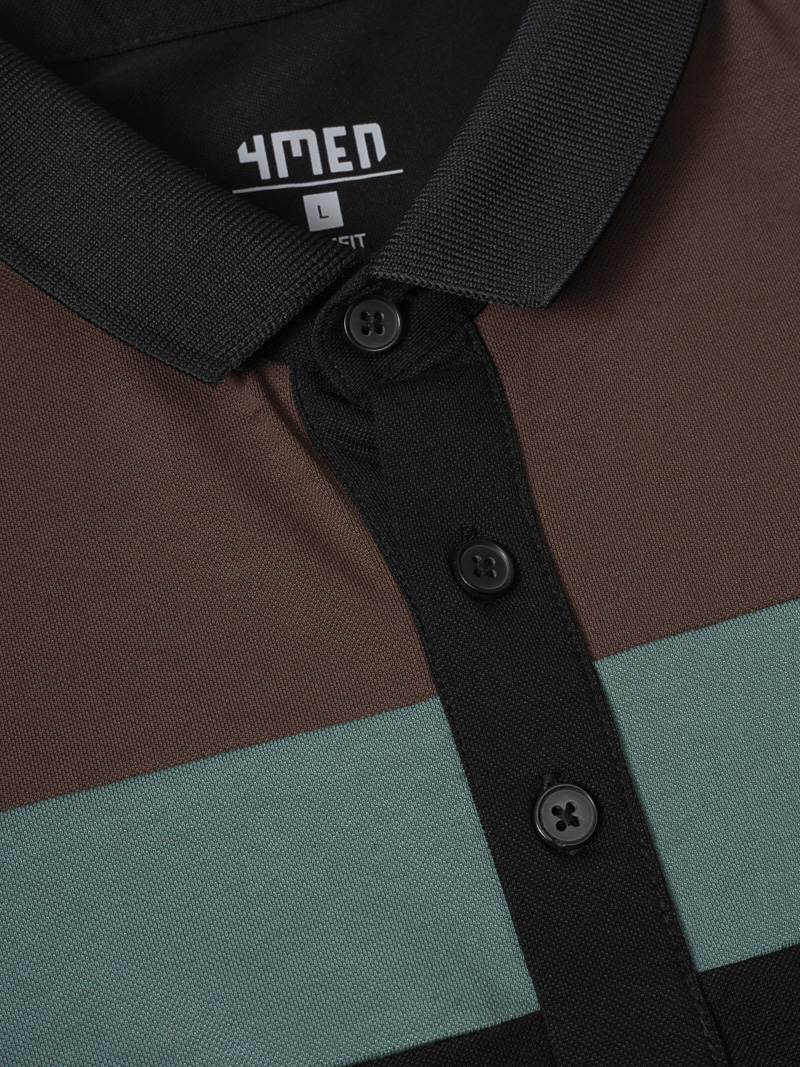 Áo Polo Slimfit Lion Face PO054 Màu Đen