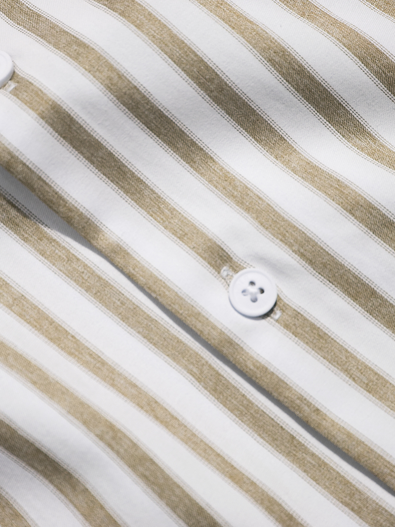 Áo Sơ Mi Sọc ASM067 Màu Vàng