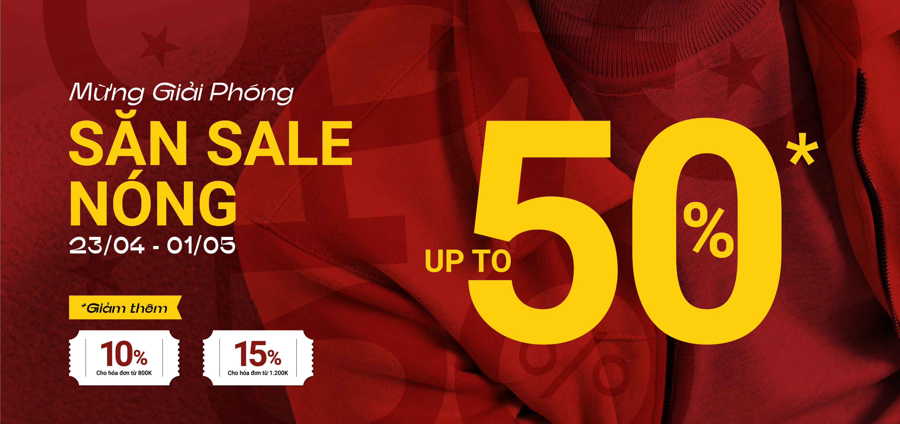 MỪNG GIẢI PHÓNG - SĂN SALE NÓNG