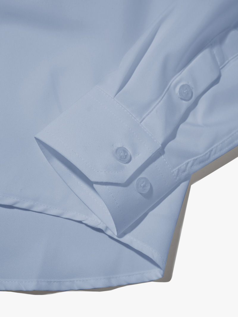 Áo Sơ Mi Trơn Tay Dài SM088 Màu Xanh Biển