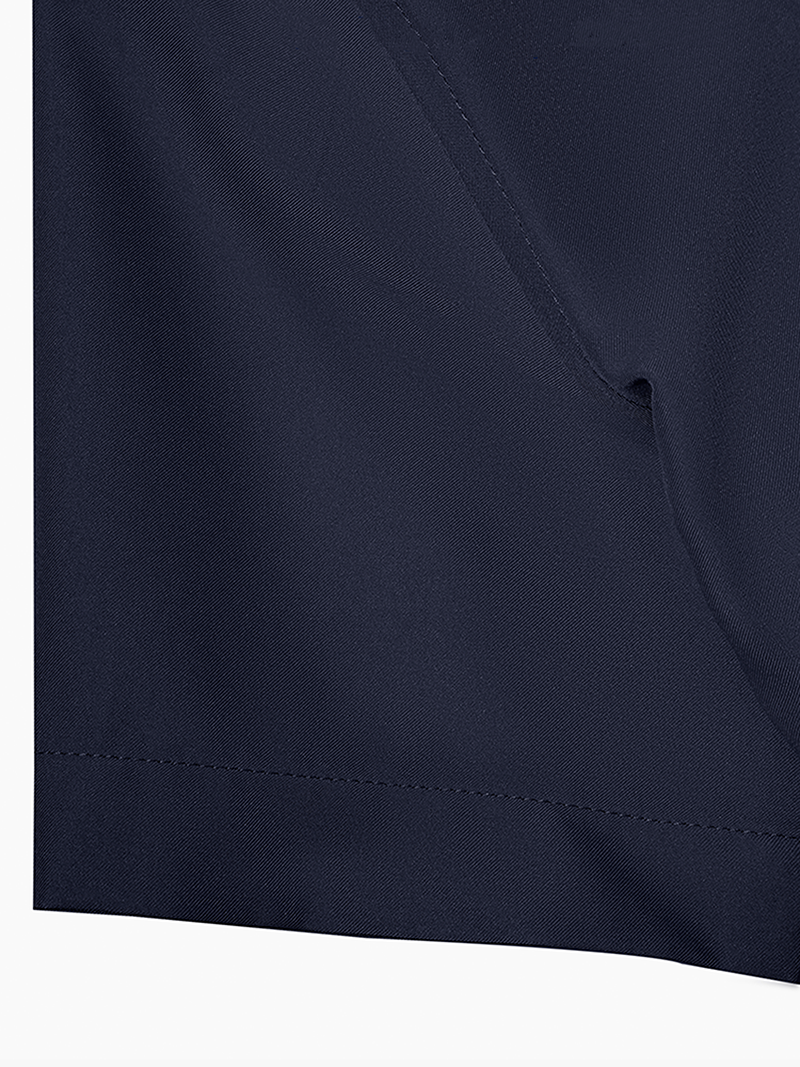 Áo Sơ Mi Tay Ngắn Trơn SM087 Màu Xanh Đen