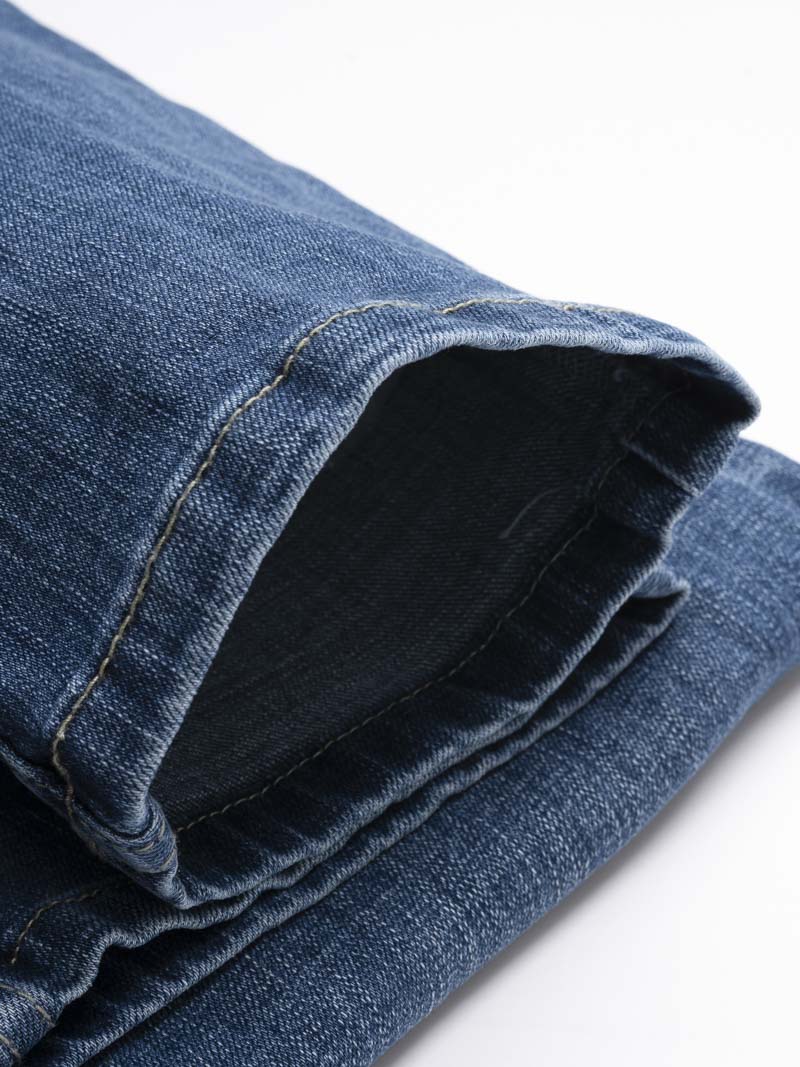 Quần Jeans Slimfit Ripped QJ055 Màu Xanh