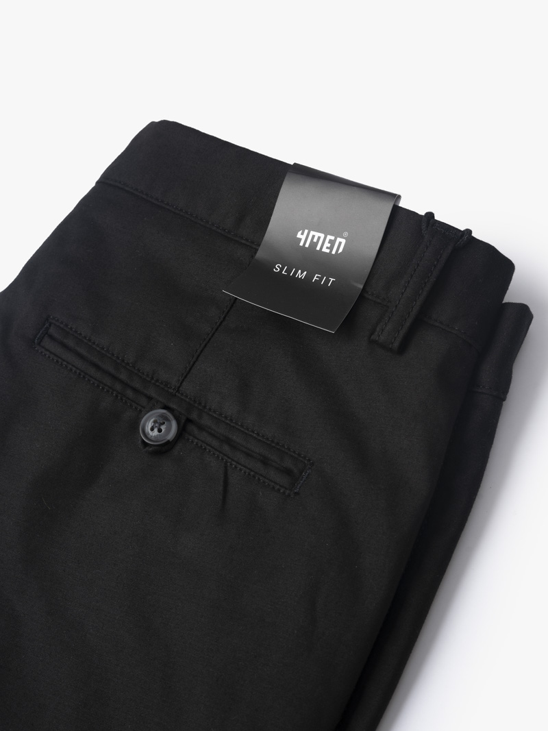 Quần Kaki Slimfit Túi QK011 Màu Đen