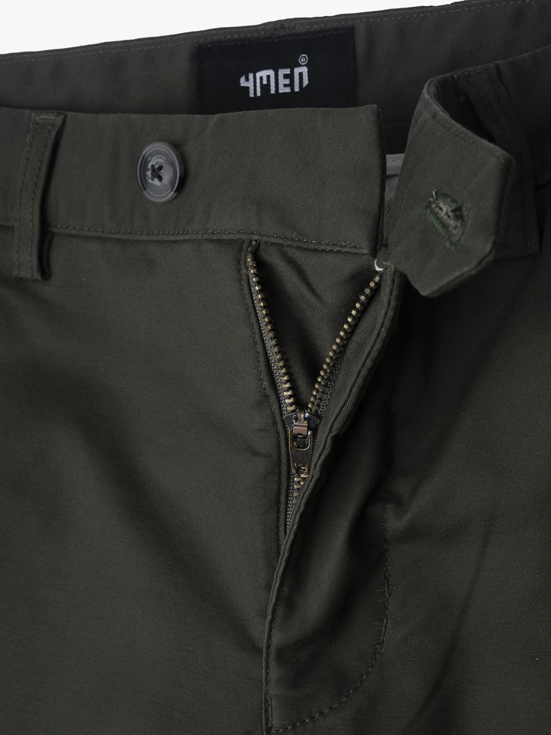 Quần Kaki Slimfit Túi QK011 Màu Rêu