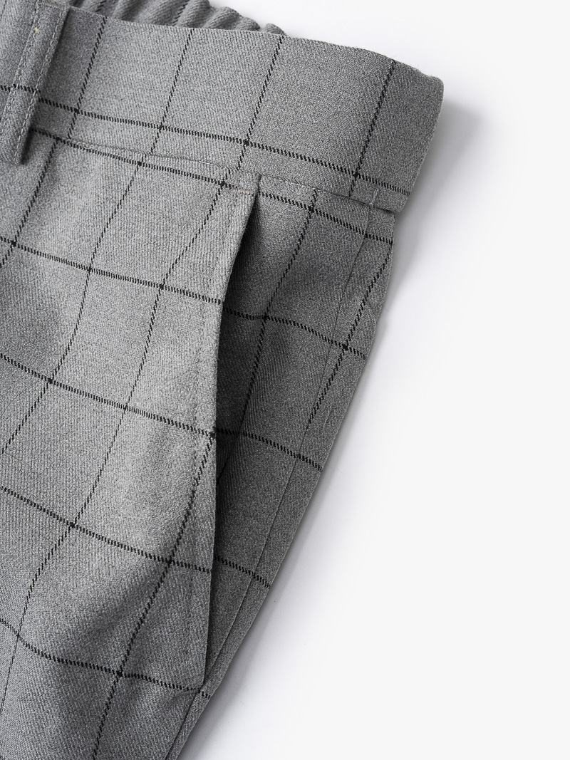 Quần Tây Slimfit Lưng Thun QT038 Màu Xám Đậm