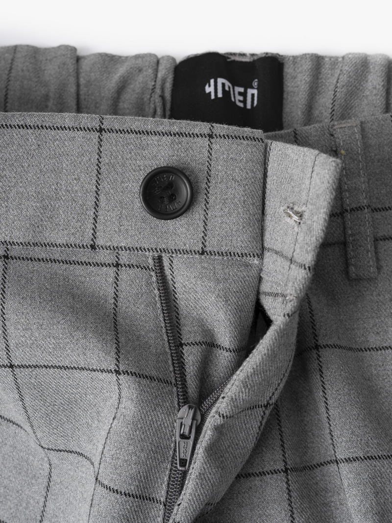 Quần Tây Slimfit Lưng Thun QT038 Màu Xám Đậm