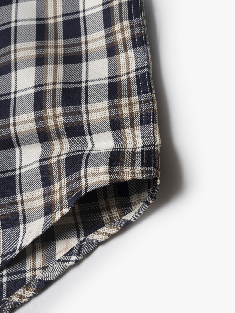 Áo Sơ Mi Regular Caro 2 Túi SM103 Màu Xanh