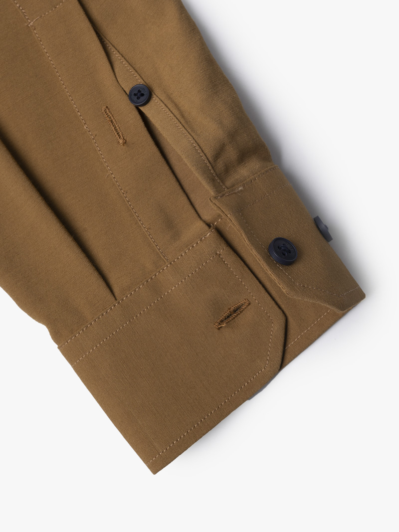 Áo Sơ Mi Regular Túi Mổ SM117 Màu Bò