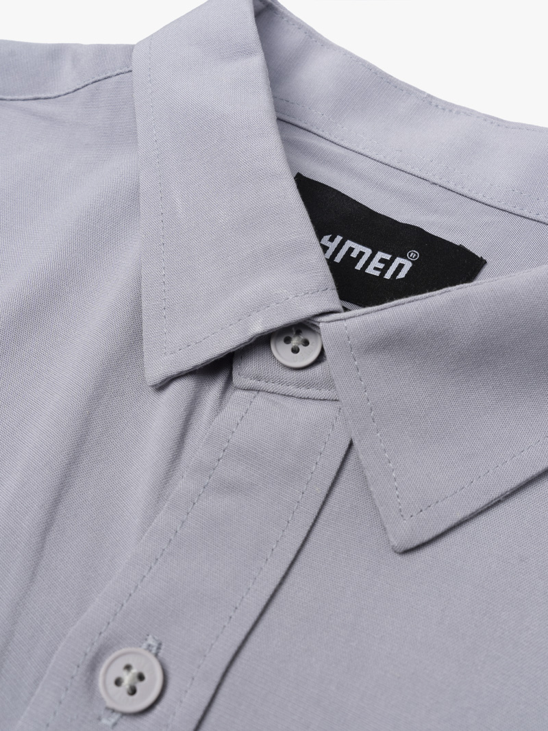 Áo Sơ Mi Regular PocketDetail SM118 Màu Xám