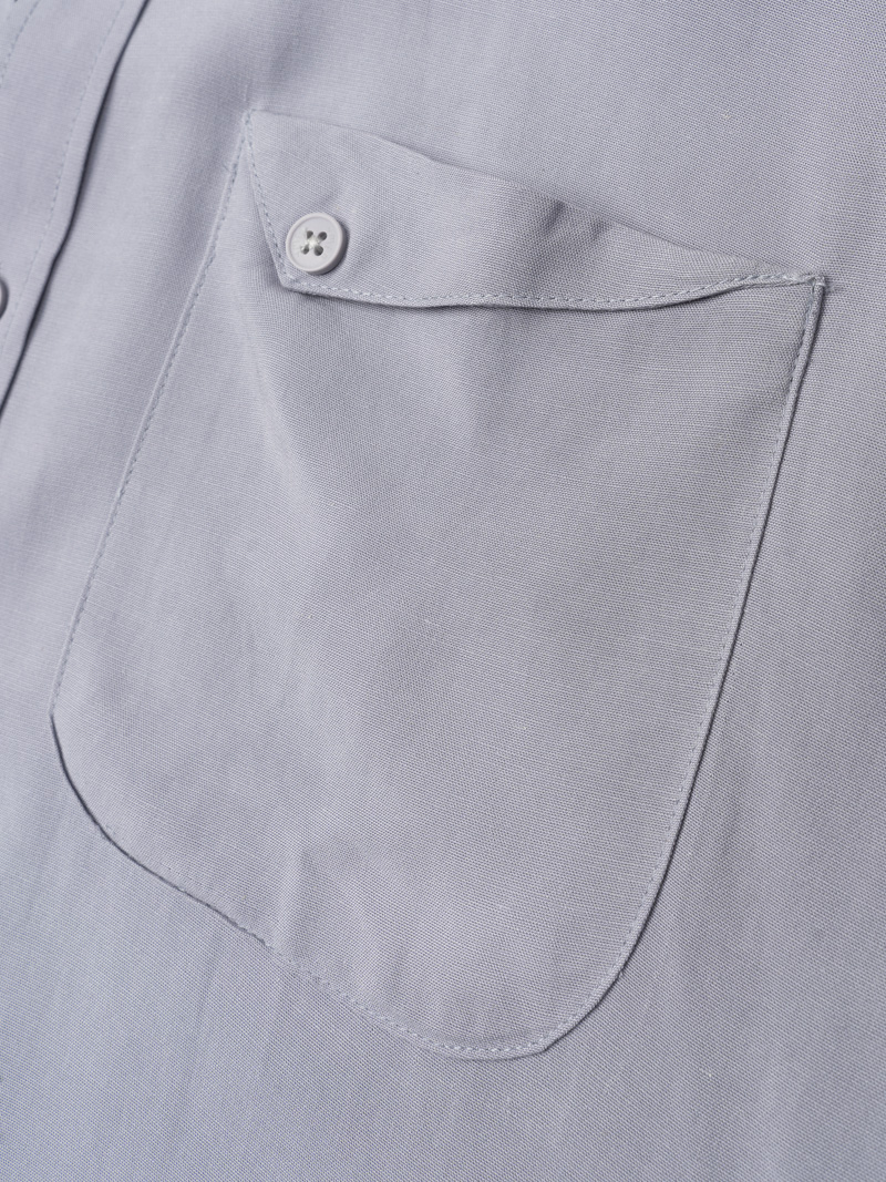Áo Sơ Mi Regular PocketDetail SM118 Màu Xám