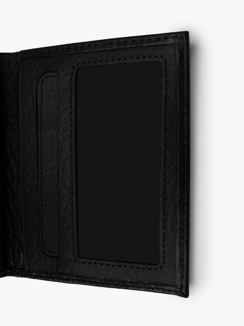 Ví Da Dáng Đứng BV034 Màu Đen