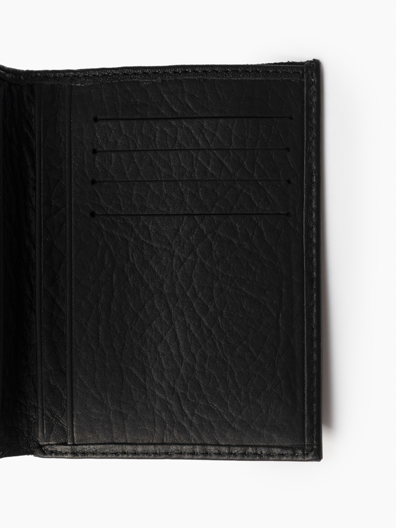 Ví Da Dáng Đứng BV034 Màu Đen