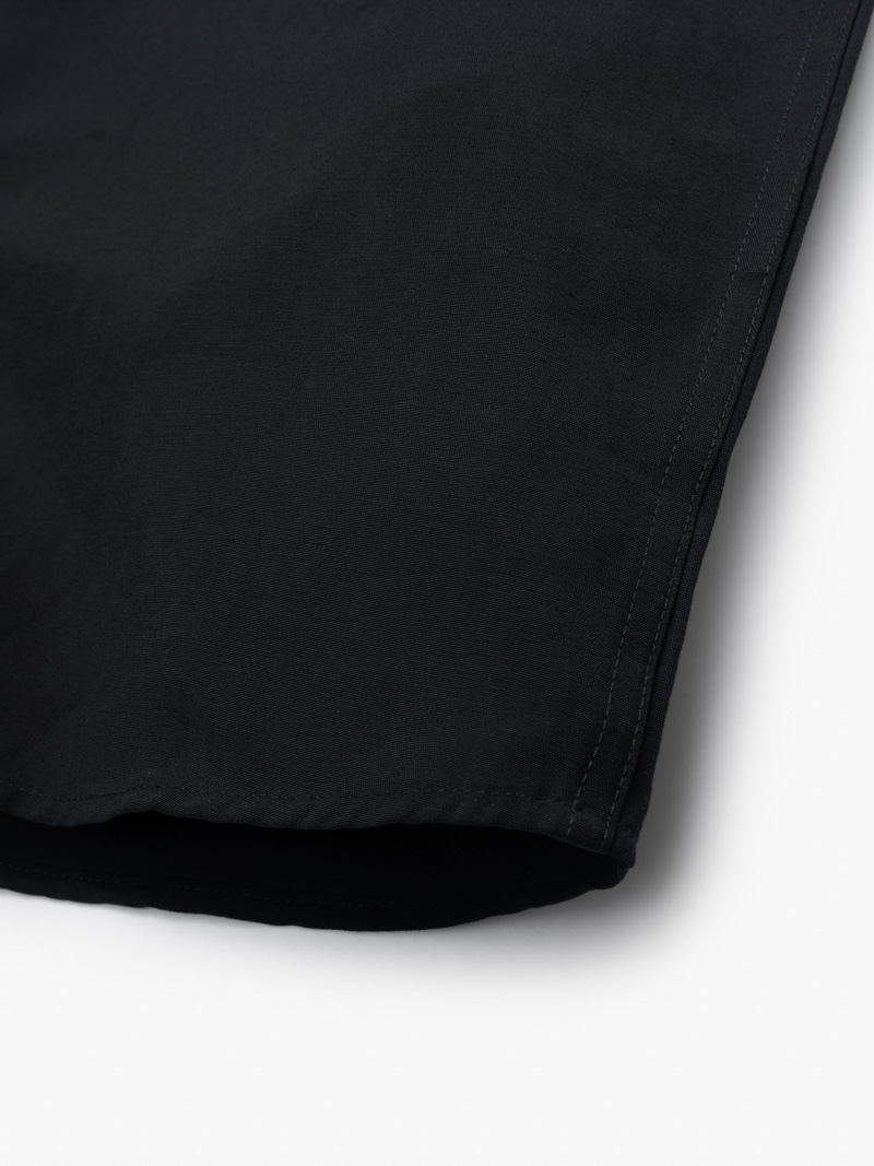 Áo Sơ Mi Regular Gập Viền SM119 Màu Đen