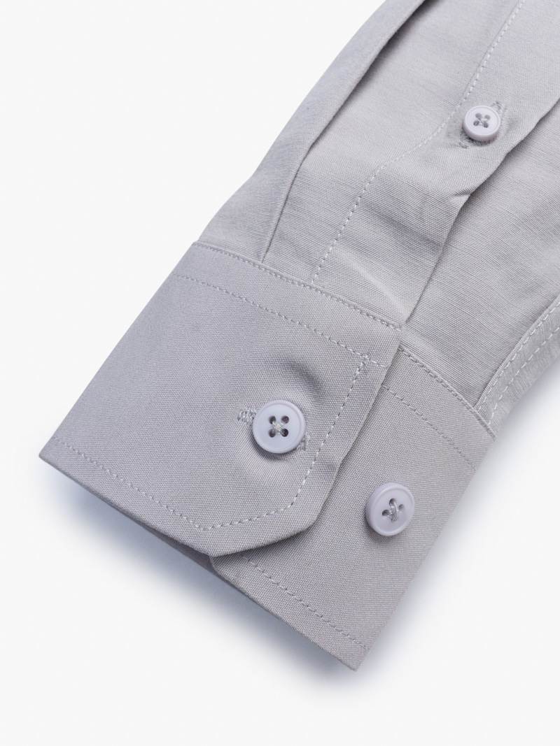 Áo Sơ Mi Regular Gập Viền SM119 Màu Xám